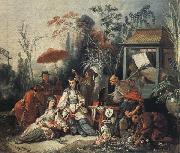 Francois Boucher The Chinese Garden oil painting on canvas